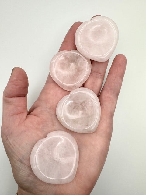 rose quartz worry stone - ZenJen shop