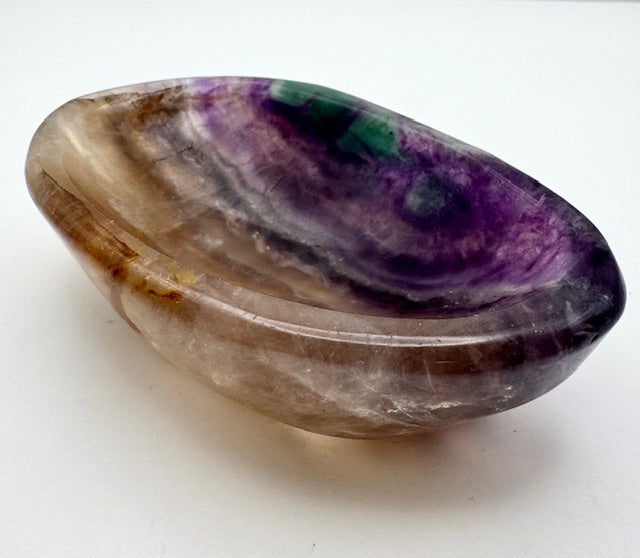 Rainbow Fluorite Crystal Bowl