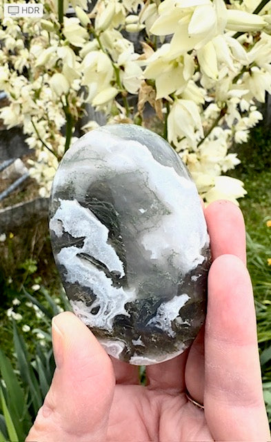 moss agate palm stone - ZenJen shop