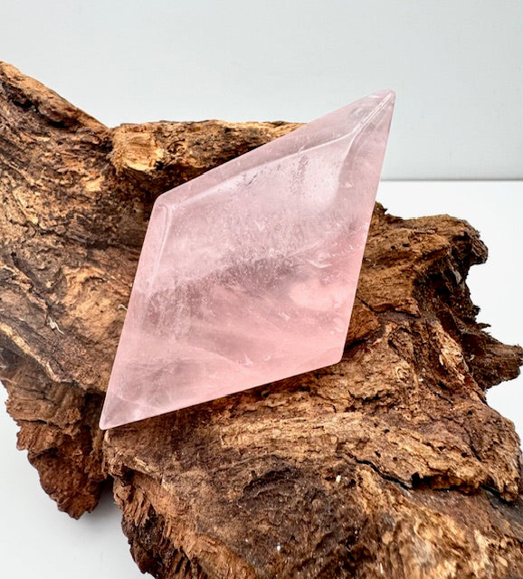 Rose Quartz Crystal Diamond