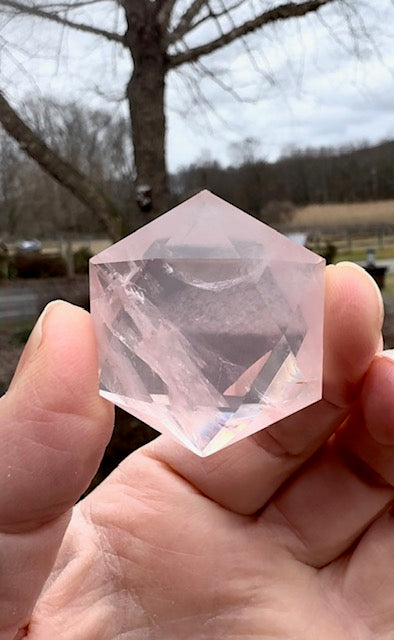 rose quartz crystal star - ZenJen shop
