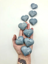 Load image into Gallery viewer, Angelite hearts - ZenJen shop
