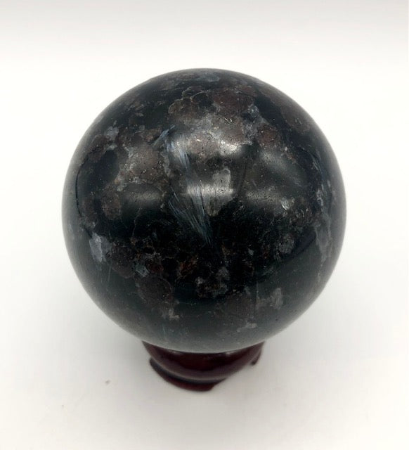 garnet larvikite crystal ball - ZenJen shop