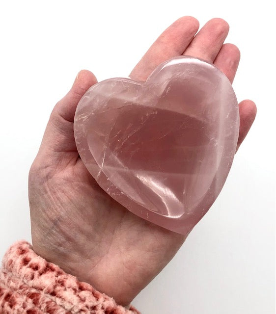 rose quartz crystal bowl - ZenJen shop
