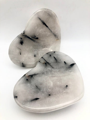 tourmalinated quartz heart bowl - ZenJen shop